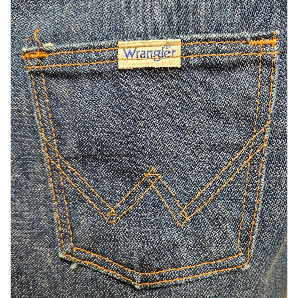 1978 Vintage Wrangler No-Fault Sanfor-Set Sherpa Lined Denim Vest Men's XL READ - Picture 4 of 8